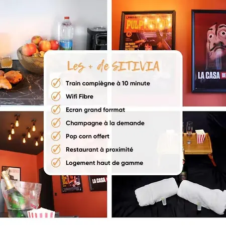 Cinema Prive-compiegne - Sitivia Holiday home Margny-les-Compiegne